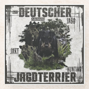 Dessous-de-verre En Verre Tervueren allemand de chasse (Jagdterrier)