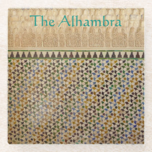Dessous-de-verre En Verre Tessellations maures de l'Alhambra