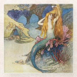 Dessous-de-verre En Verre “The Mermaid” by Warwick Goble