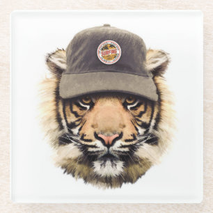 Dessous-de-verre En Verre Tigre surfant