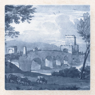Dessous-de-verre En Verre Toile pastoral - pont