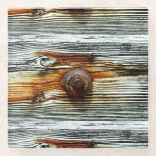 Dessous-de-verre En Verre tonnerre gris flottant