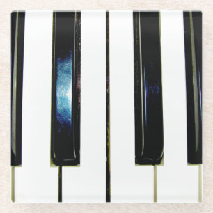 Dessous-de-verre En Verre Touches de piano