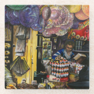 Dessous-de-verre En Verre Traditions du commerce ancien, Jérusalem