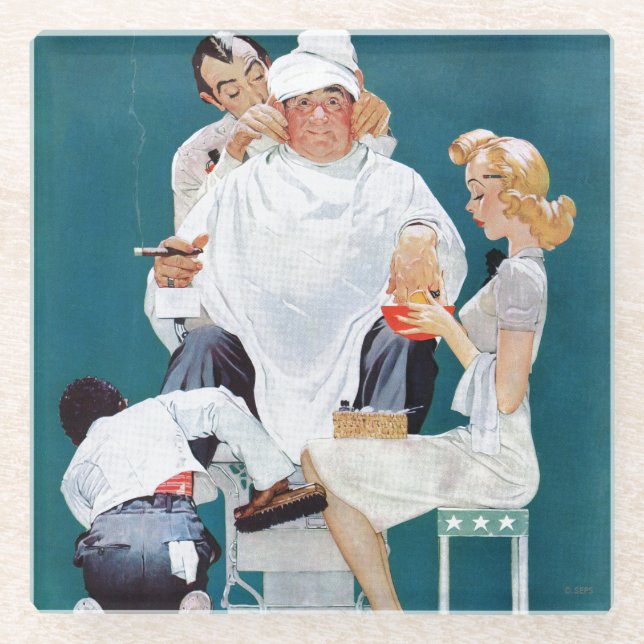 Dessous-de-verre En Verre Traitement complet (Devant)