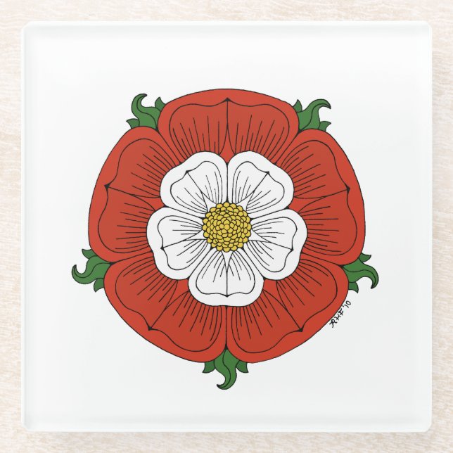 Dessous-de-verre En Verre Tudor Rose (Devant)