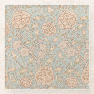 Dessous-de-verre En Verre Tulipe sauvage de William Morris, design floral