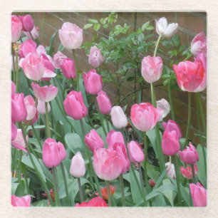 Dessous-de-verre En Verre Tulipes roses