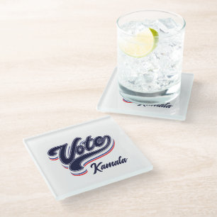 Dessous-de-verre En Verre Typographie des votes - Élections
