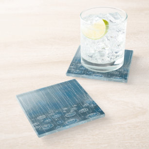 Dessous-de-verre En Verre Un autre jour pluvieux