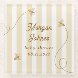 Dessous-de-verre En Verre Une Baby Shower Petite Abeille