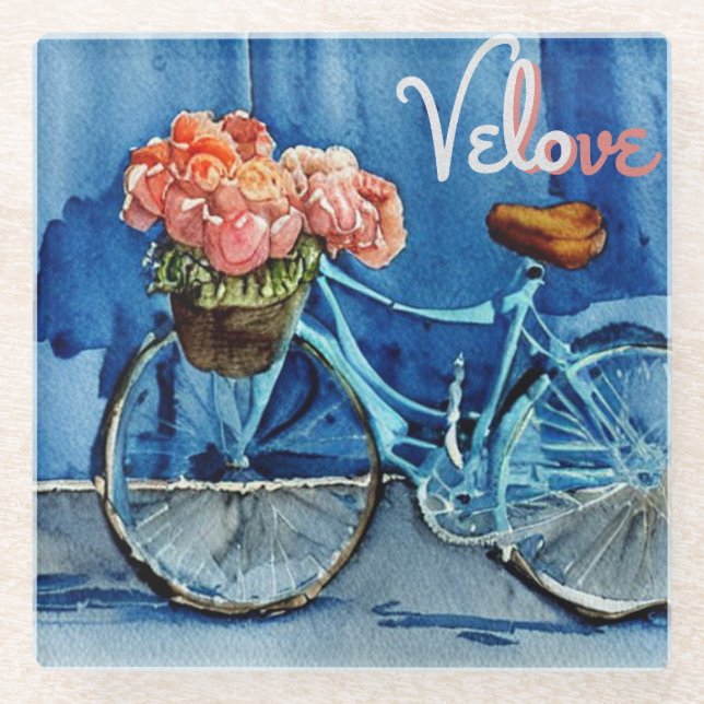 Dessous-de-verre En Verre Velo Love Cycling (Devant)