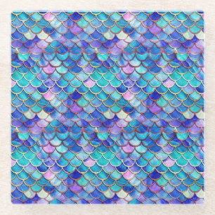 Dessous-de-verre En Verre Verre de sirène