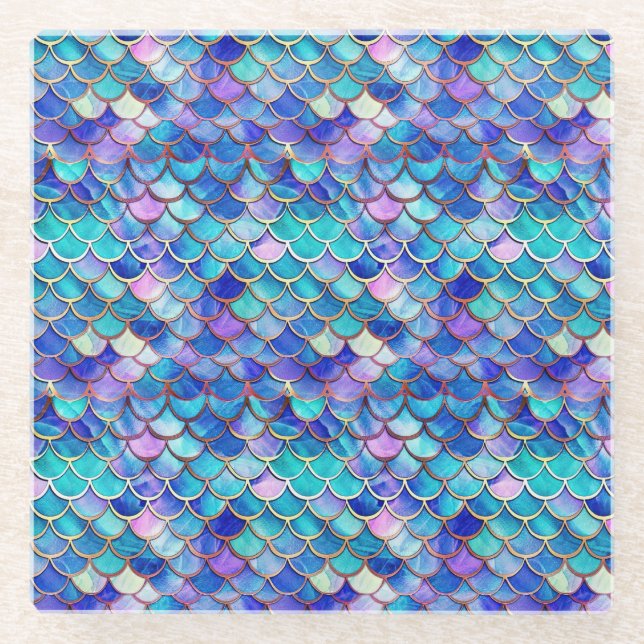 Dessous-de-verre En Verre Verre de sirène (Devant)