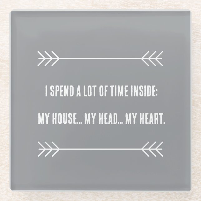 Dessous-de-verre En Verre Vibes INFJ (Devant)