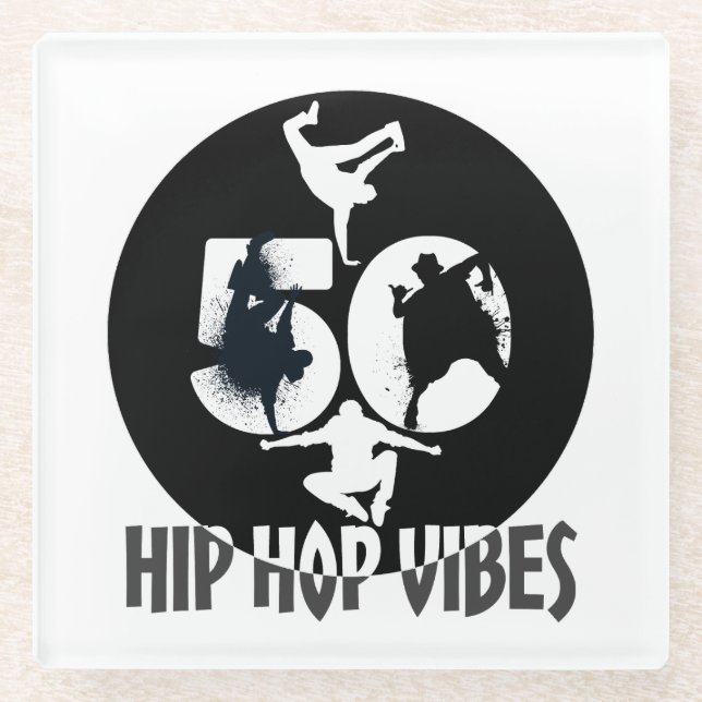 Dessous-de-verre En Verre Vibes.w Hip hop (Devant)