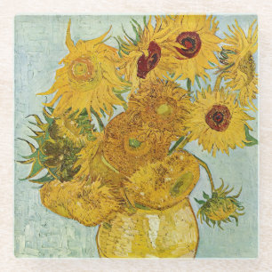 Dessous-de-verre En Verre Vincent Van Gogh - Vase avec douze tournesols