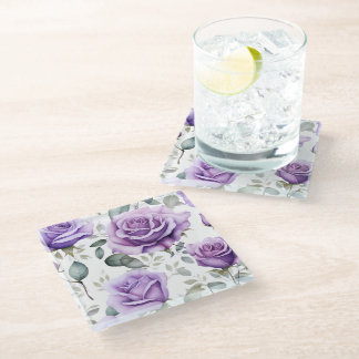 Dessous-de-verre En Verre Violet rose