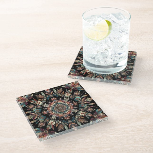 Dessous-de-verre En Verre Warrior Spirit  (Incliné)