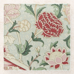 Dessous-de-verre En Verre William Morris Cray Floral Pre-Raphaelite Vintage