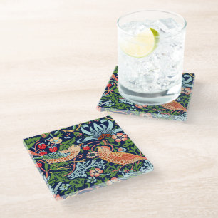 Dessous-de-verre En Verre William Morris Strawberry Thief