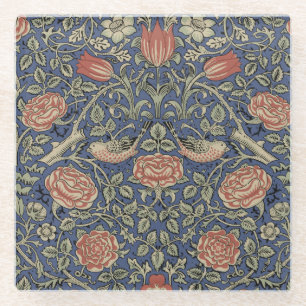 Dessous-de-verre En Verre William Morris Tudor Fond d'écran Rose