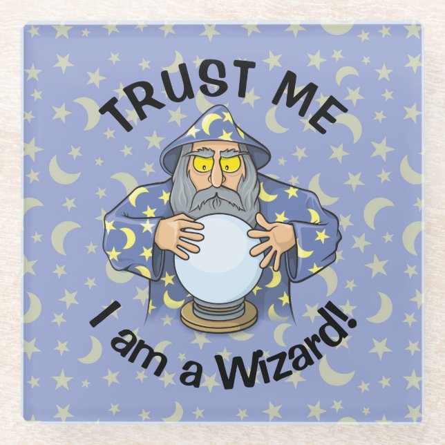 Dessous-de-verre En Verre Wizard (Devant)