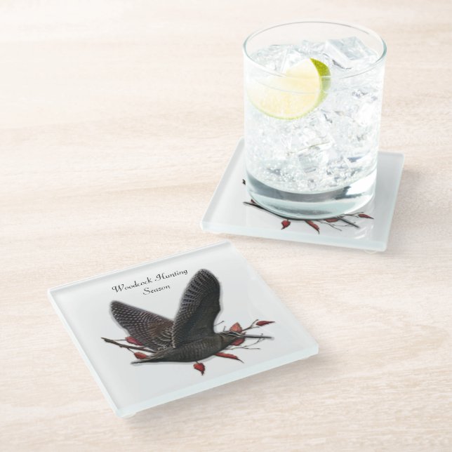Dessous-de-verre En Verre Woodcock (Incliné)