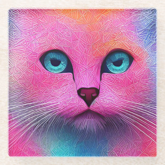 Dessous-de-verre En Verre Yeux bleus de "Pixie"