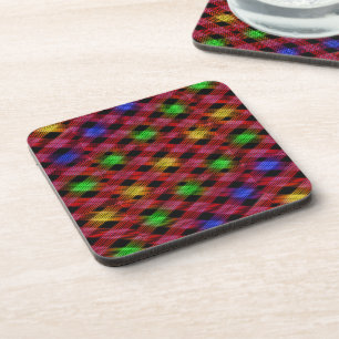 Dessous-de-verre en vichy vérifier le Motif multicolore
