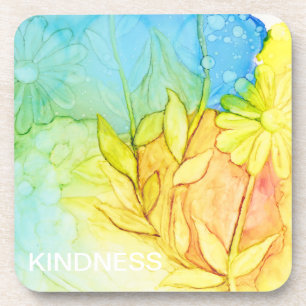 Dessous de verre "Encre de fleurs 3"