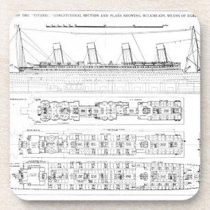 Dessous-de-verre Enquête dans la perte de Titanic : Sectio croisé