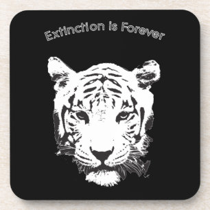 Dessous-de-verre Enregistrer l'extinction du tigre est pour toujour