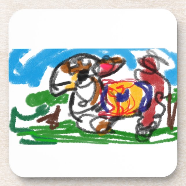 Dessous-de-verre Ensemble de lama (Devant)