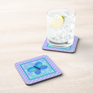 Dessous-de-verre Ensemble de papillon de ressort et de dessous de