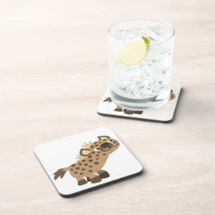 Dessous-de-verre Ensemble de sous-verres de hyène de dessin animé m