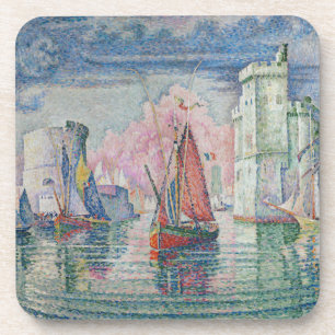 Dessous-de-verre Entrée du port de La Rochelle, Paul Signac