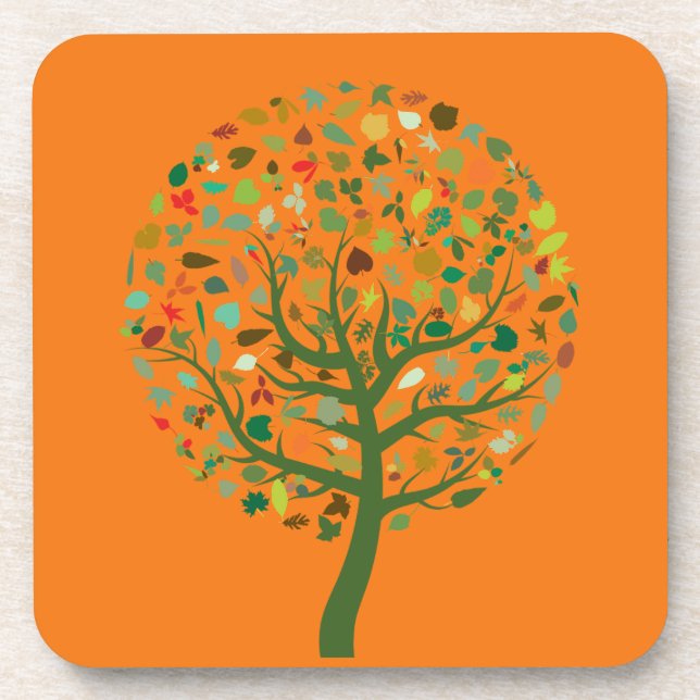 Dessous-de-verre Environnement écologique de l'arbre vert (Devant)