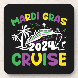 Dessous-de-verre Équipe de croisière Mardi Gras