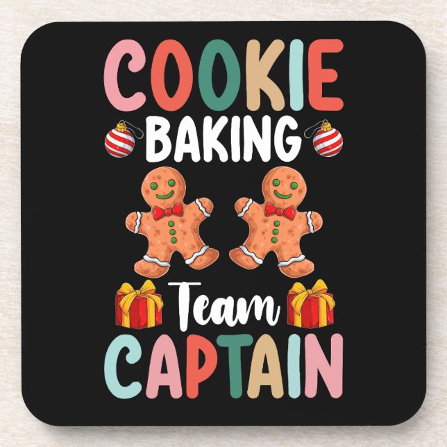 Dessous-de-verre Équipe de cuisson des cookies Capitaine Famille No (Devant)
