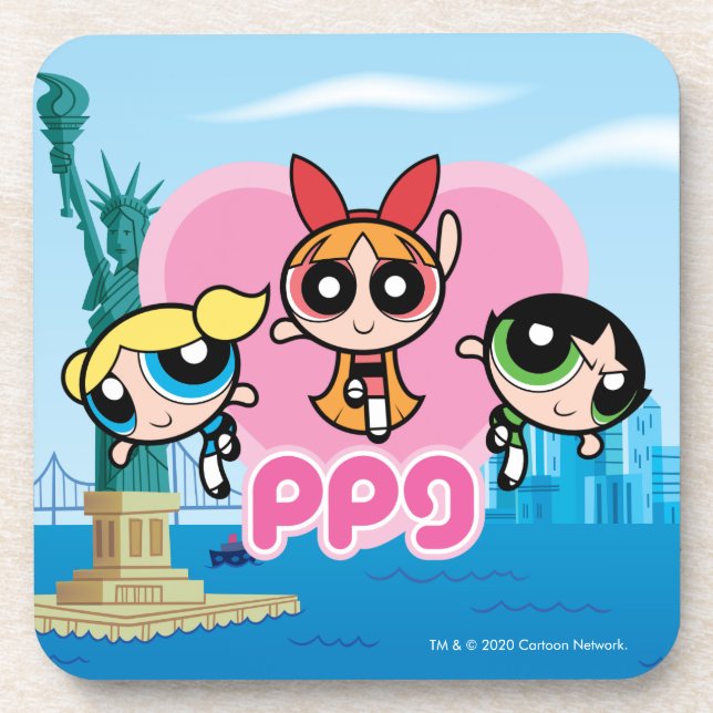 Dessous-de-verre Équipe de filles Powerpuff stupéfiant (Devant)