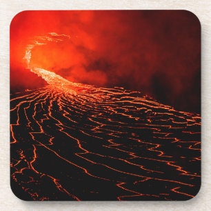 Dessous-de-verre éruption volcanique