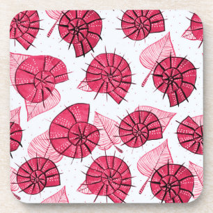 Dessous-de-verre Escargots roses Motif Zoologie de la fille