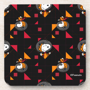 Dessous-de-verre ESPACE   Snoopy Space Suit Motif noir