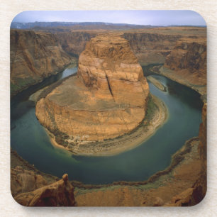 Dessous-de-verre États-Unis, Arizona. Horseshoe Bend montrant l'éro