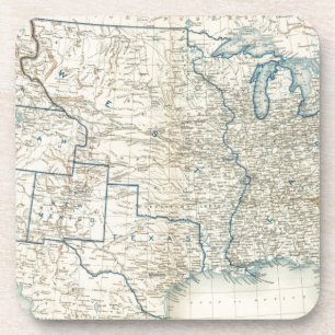 Dessous-de-verre États-Unis, décembre 1860