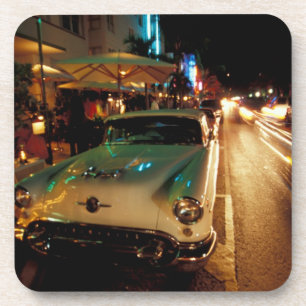 Dessous-de-verre États-Unis, Floride, Miami, South Beach la nuit. 2