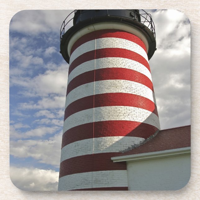Dessous-de-verre États-Unis, Maine, Lubec. West Quoddy Head (Devant)