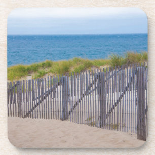 Dessous-de-verre États-Unis, Massachusetts. Dunes Et Chemin