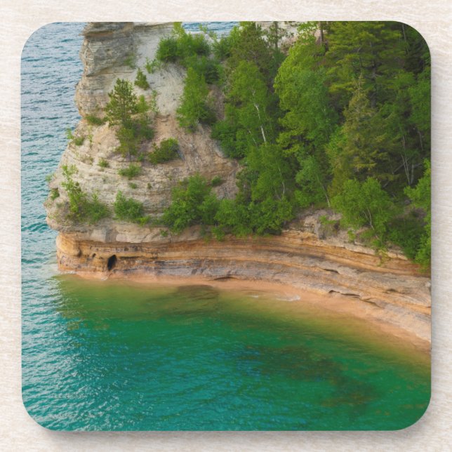 Dessous-de-verre États-Unis, Michigan. Formation de Castle Rock (Devant)